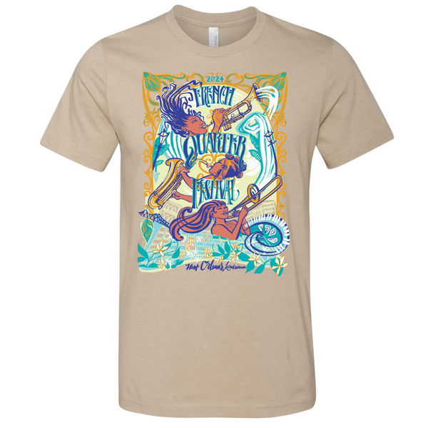 2024 French Quarter Festival Poster TShirt French Quarter Festivals