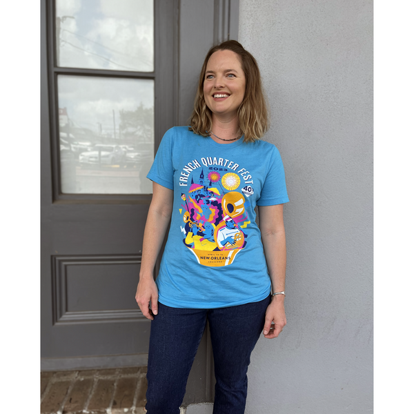 2023 FQF Poster T-Shirt – French Quarter Festivals, Inc.