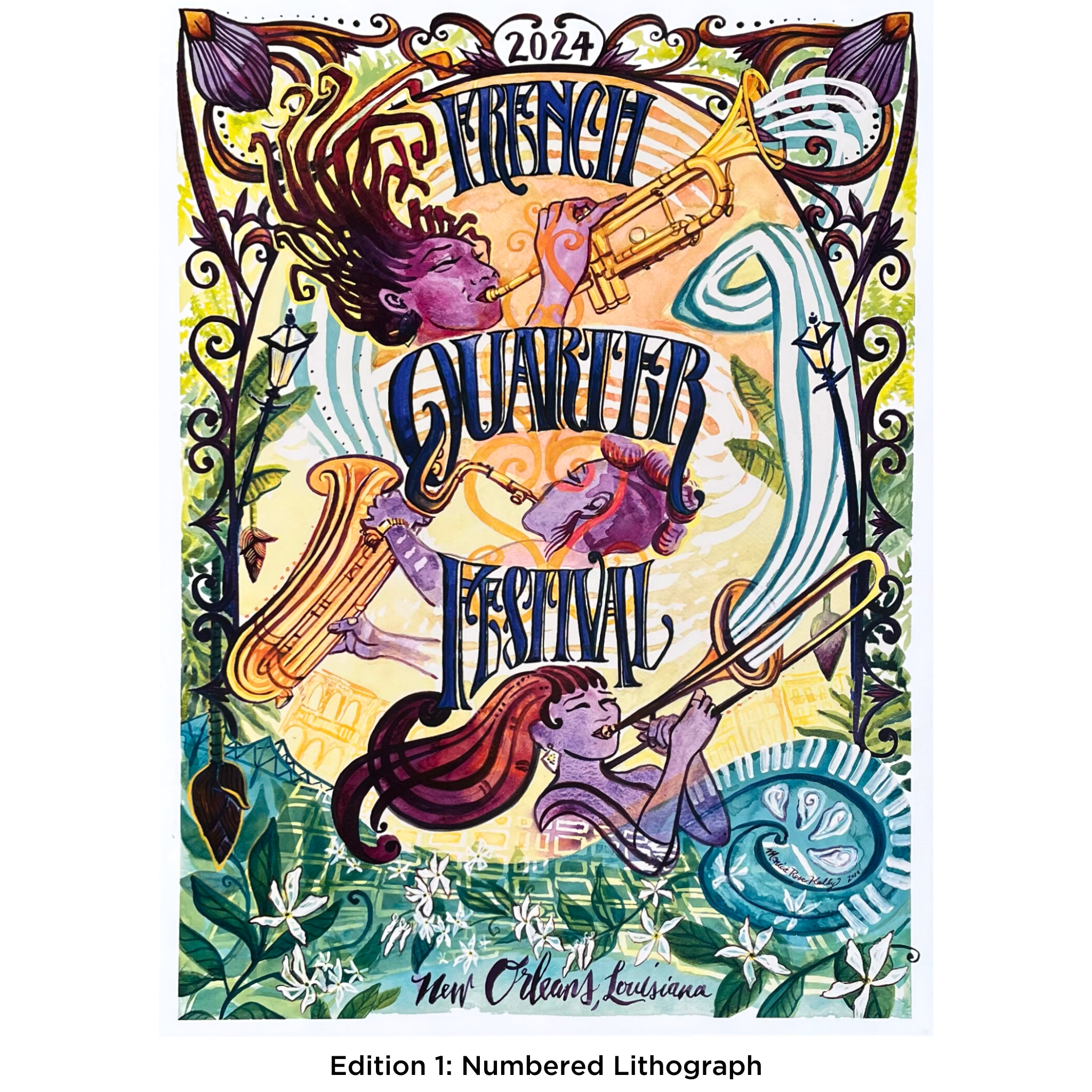 2024 French Quarter Festival Poster