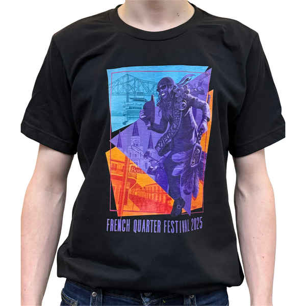 2025 French Quarter Festival Poster T-Shirt