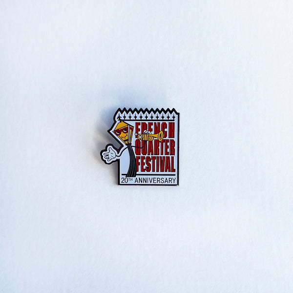 20th Anniversary French Quarter Festival Lapel Pin