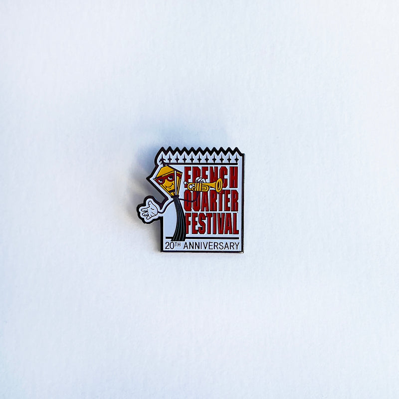 20th Anniversary French Quarter Festival Lapel Pin