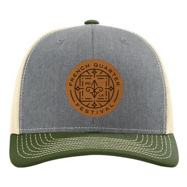 FQF Leather Patch Trucker Hat