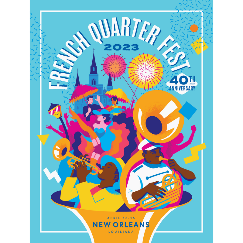2023 French Quarter Festival Poster