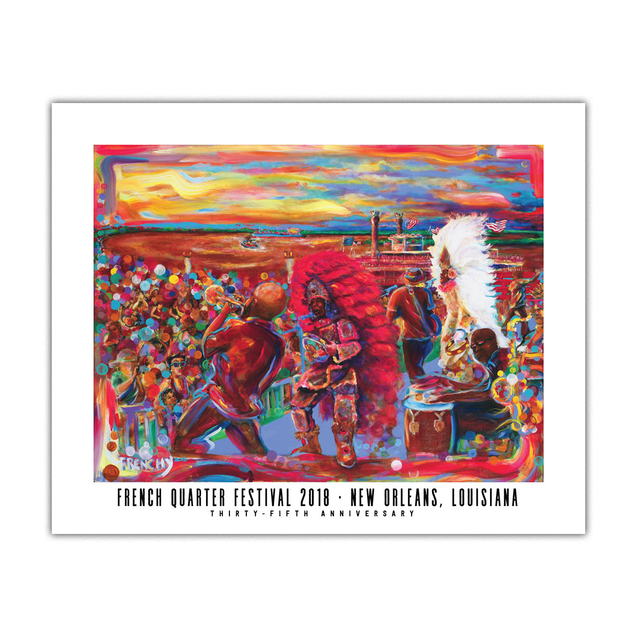 French Quarter Festival Novelty 2018 Poster - Front