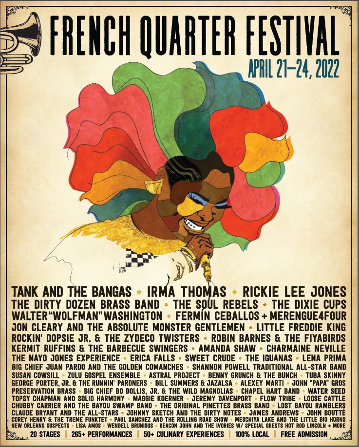 2022 Lineup Poster feat. "Tank" of Tank and the Bangas